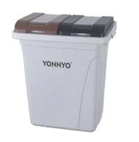 Мусорный контейнер YONNYO 75 л двойной