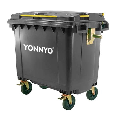 Мусорный контейнер YONNYO 660 л (B) серый